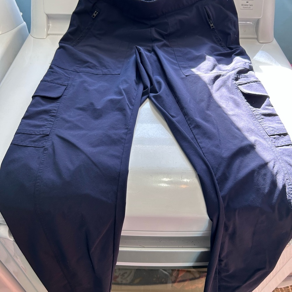 Navy Athleta Cargo Pants